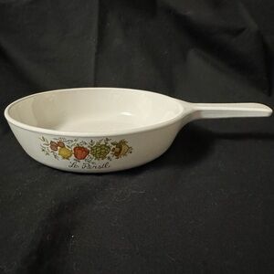 Corningware White Ceramic Cookware Spice O’ Life pattern